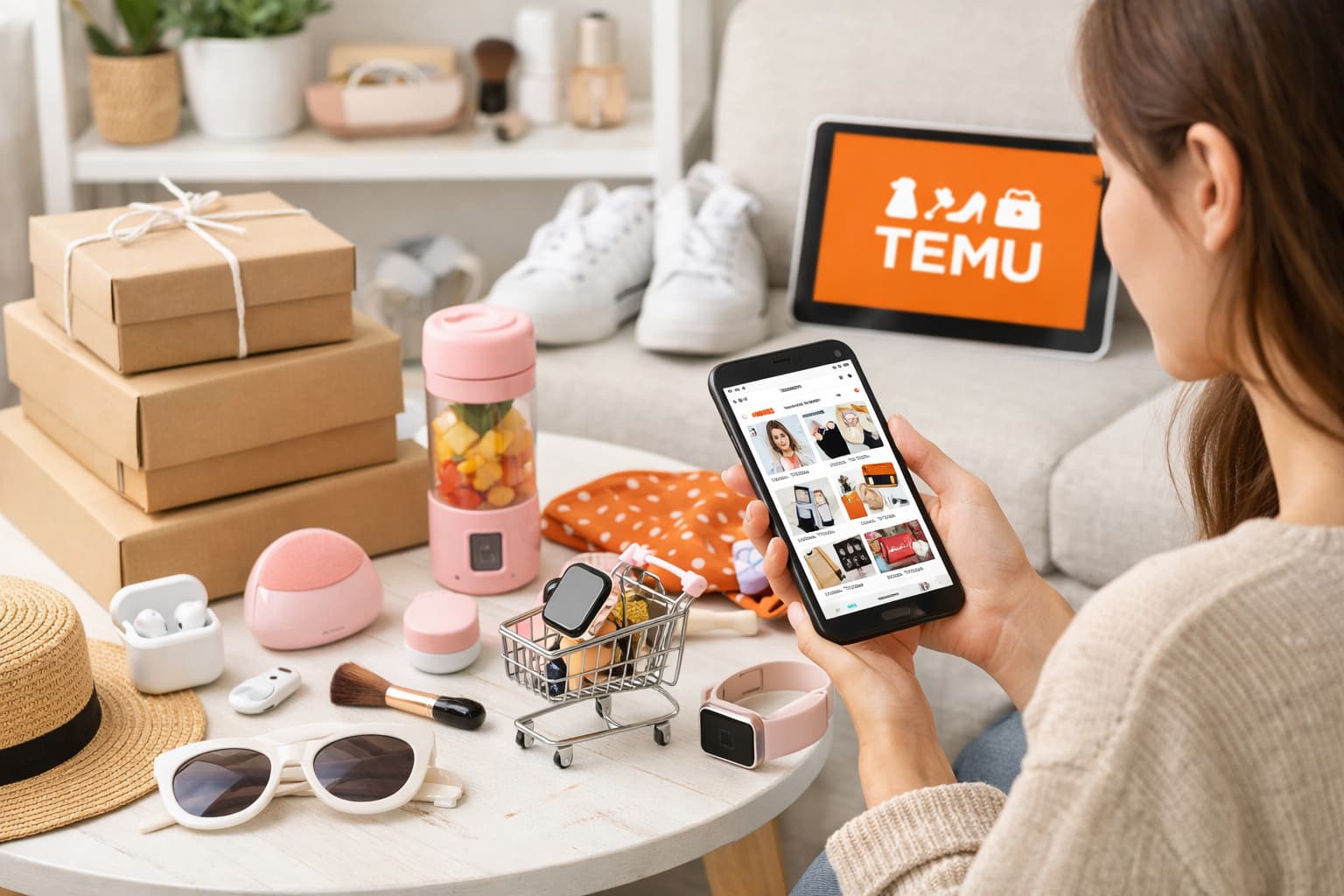 Kostenlose Produkte auf Temu als Teil des smarten Einkaufens