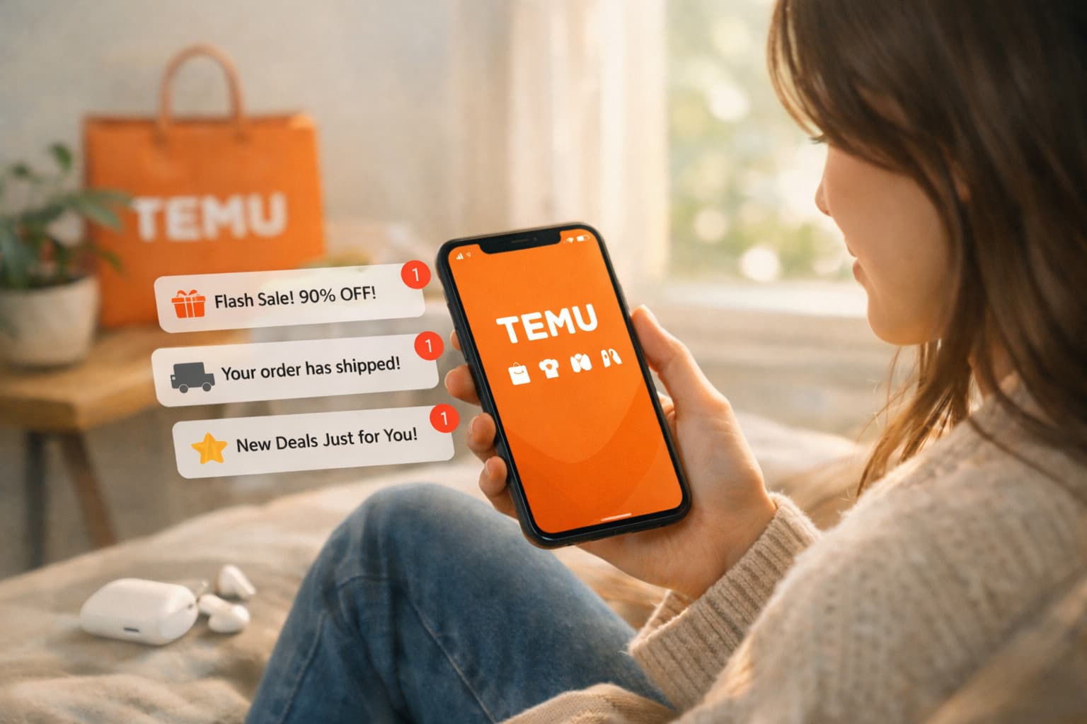 Push-Benachrichtigungen von Temu sinnvoll nutzen