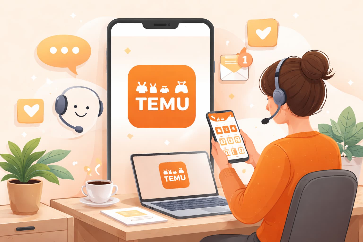 Temu Kundenservice – Unterstützung direkt in der App