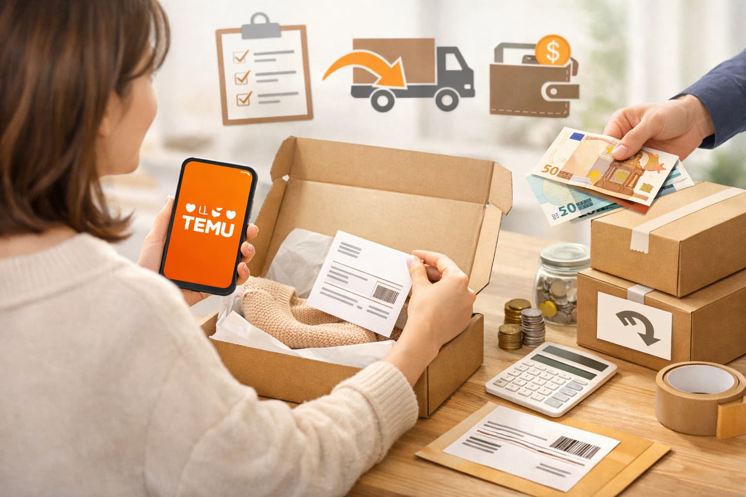 Temu Rückgabe und Rückerstattung einfach erklärt