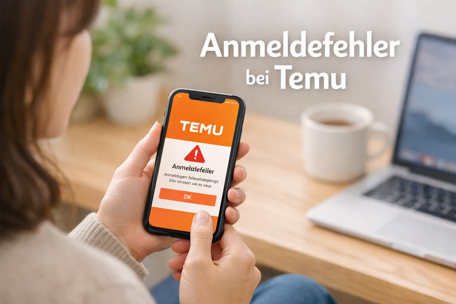 Anmeldefehler bei Temu verstehen und schnell beheben