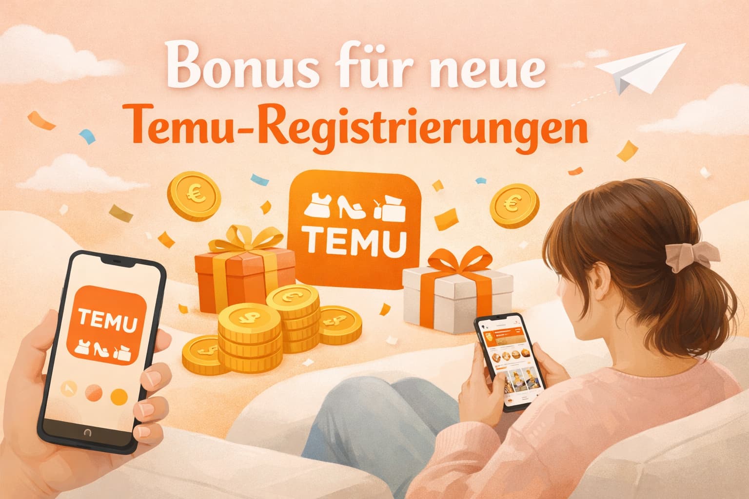 Vorteile des Bonus für neue Temu-Registrierungen