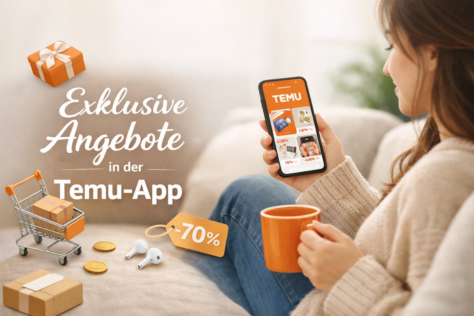 Exklusive Angebote in der Temu-App clever nutzen