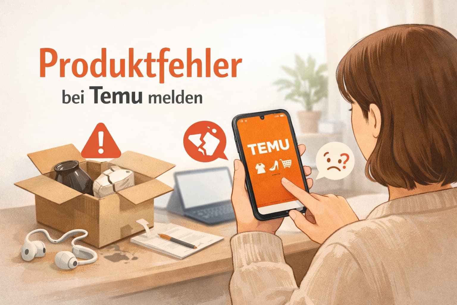 Produktfehler bei Temu melden richtig und sicher