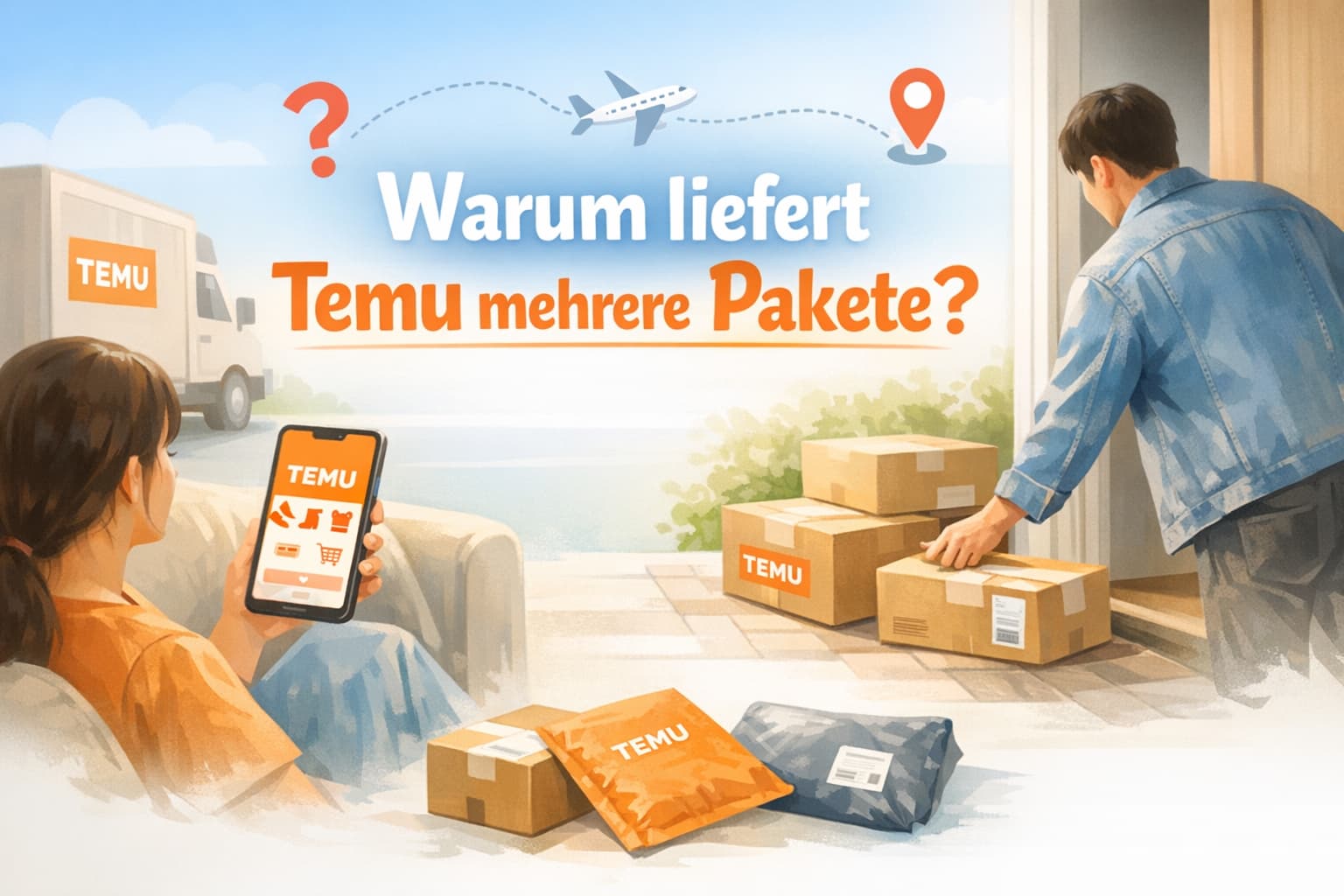 Warum liefert Temu mehrere Pakete? Das steckt dahinter